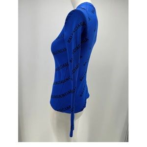Balenciaga logo sweater BLUE